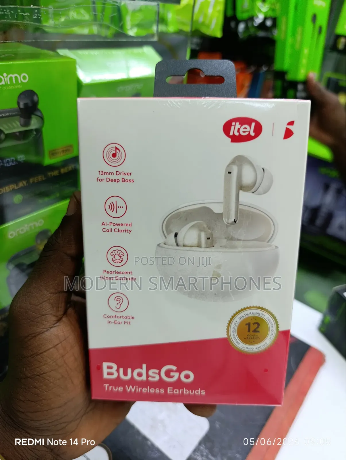 New Itel Budsgo With Ai Powered Call Clarity Bluetooth Earphones