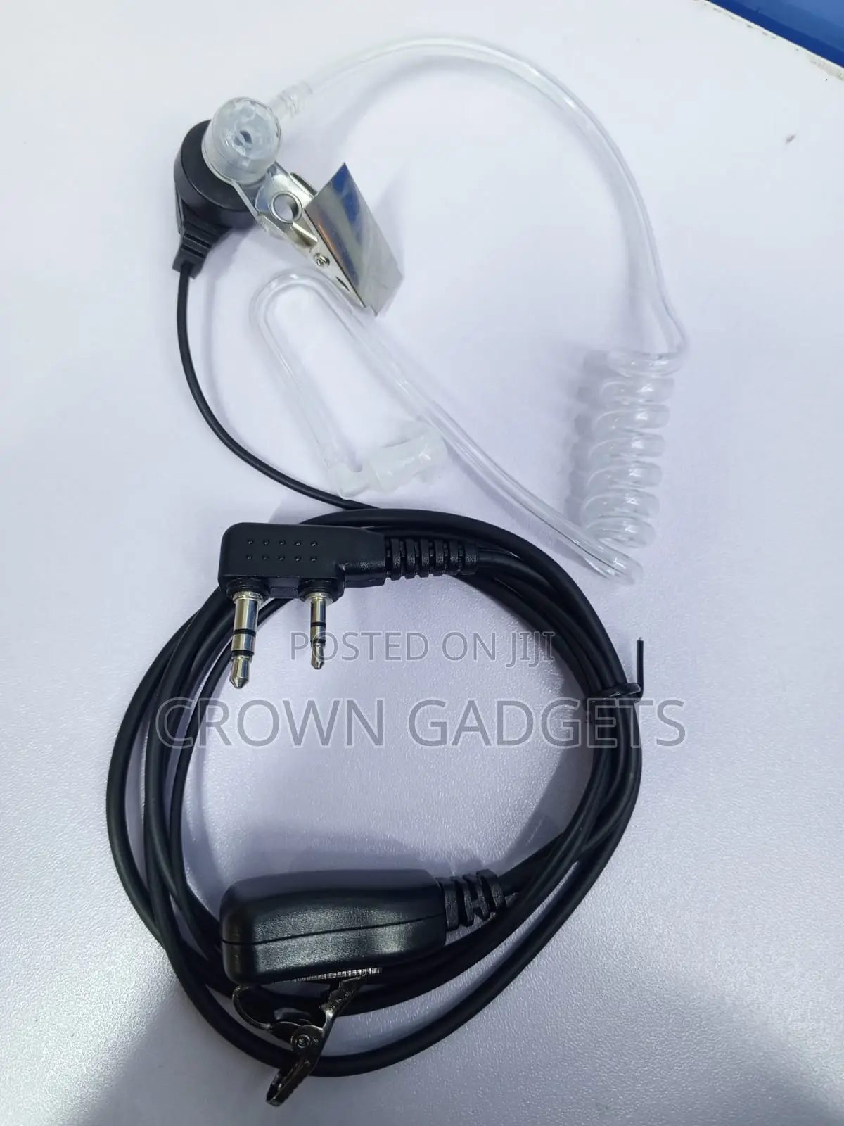 Fbi Style Surveillance Earpiece With Ptt Microphone