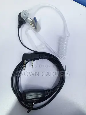 Fbi Style Surveillance Earpiece With Ptt Microphone