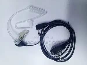 Clear Acoustic Tube Fbi Headset With Push To Talk Button