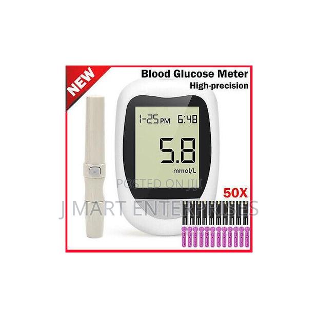Smart Blood Glucose Meter With * 50pcs Test Strips * 50pcs Lancets - thumbnail 2