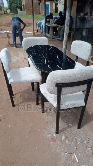 4seater Dining Set Marble Top Table