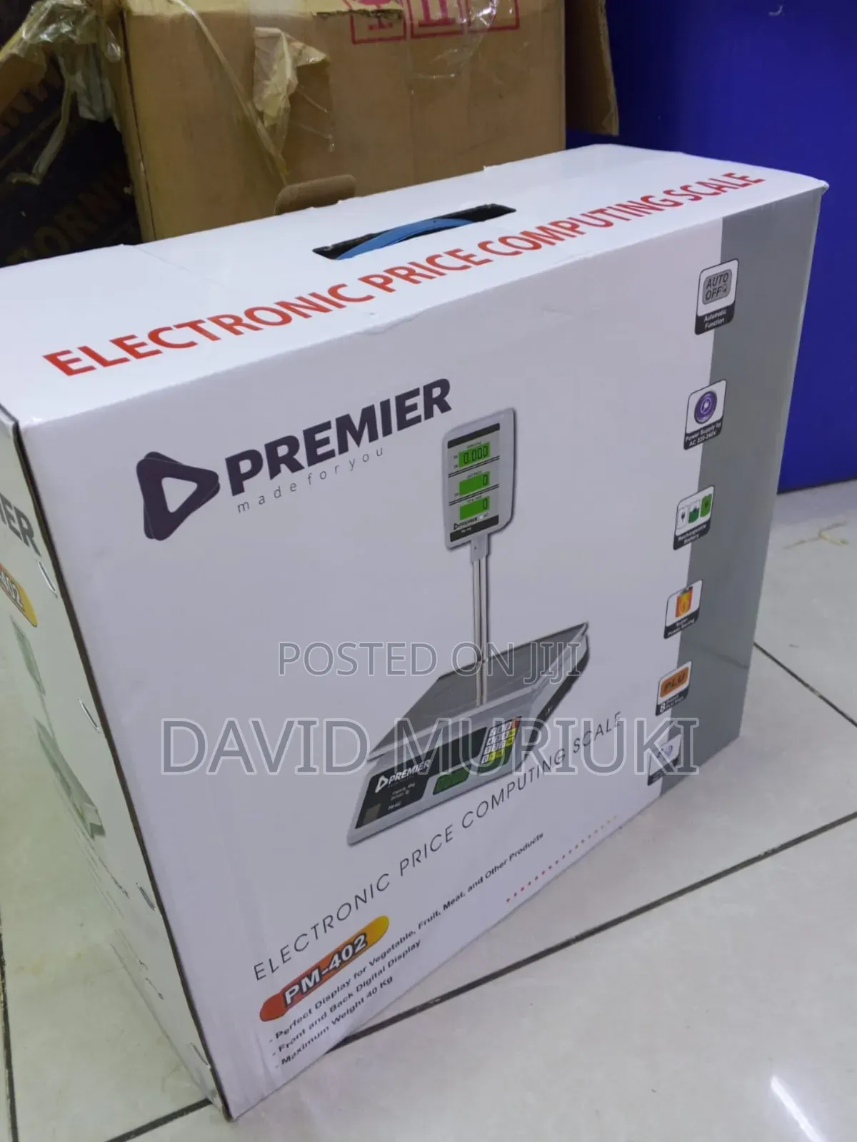 Premier 40kg Heavy Duty Retail Weighing Scale