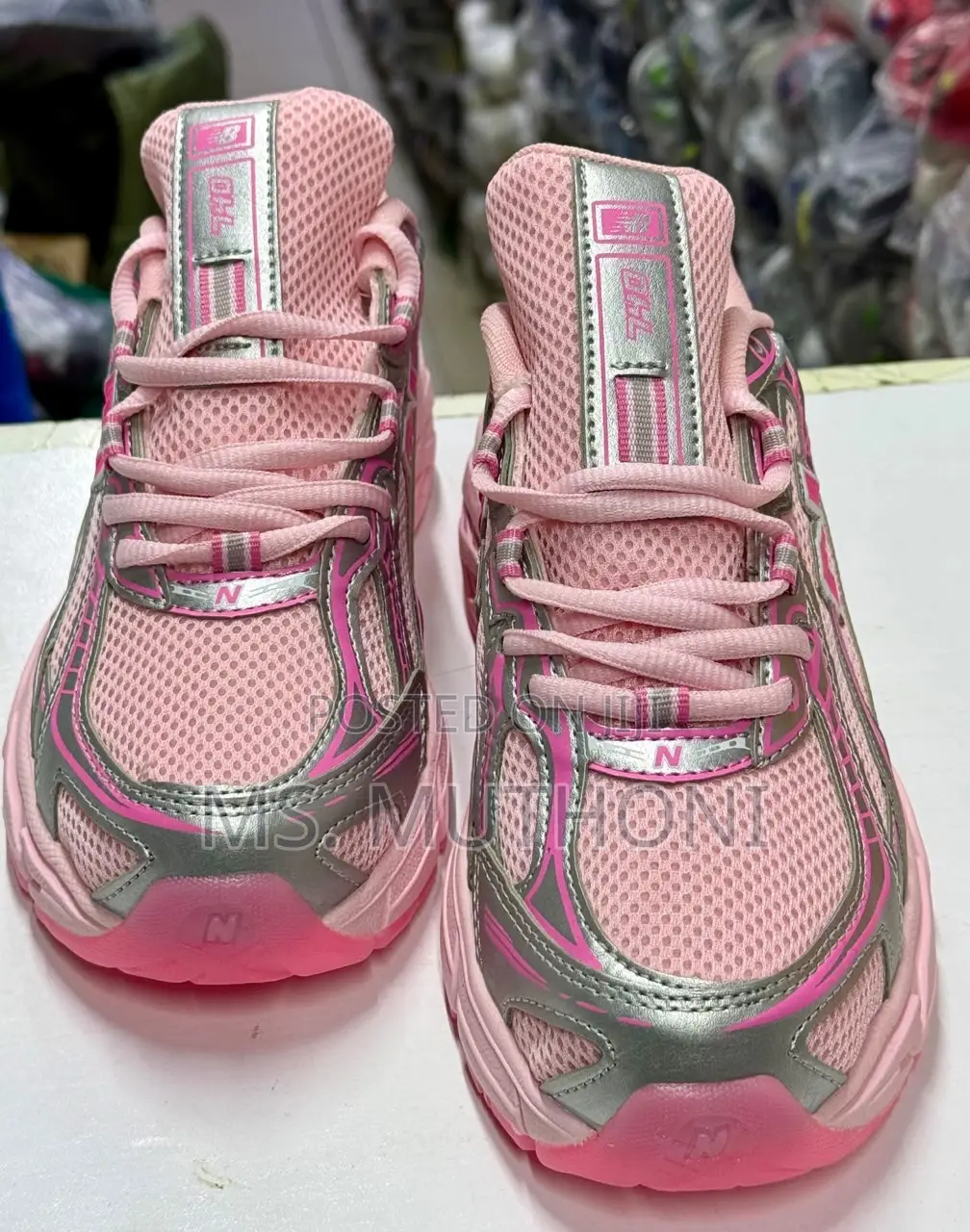 Pink and Silver New Balance 740 Sneakers Size 36-42