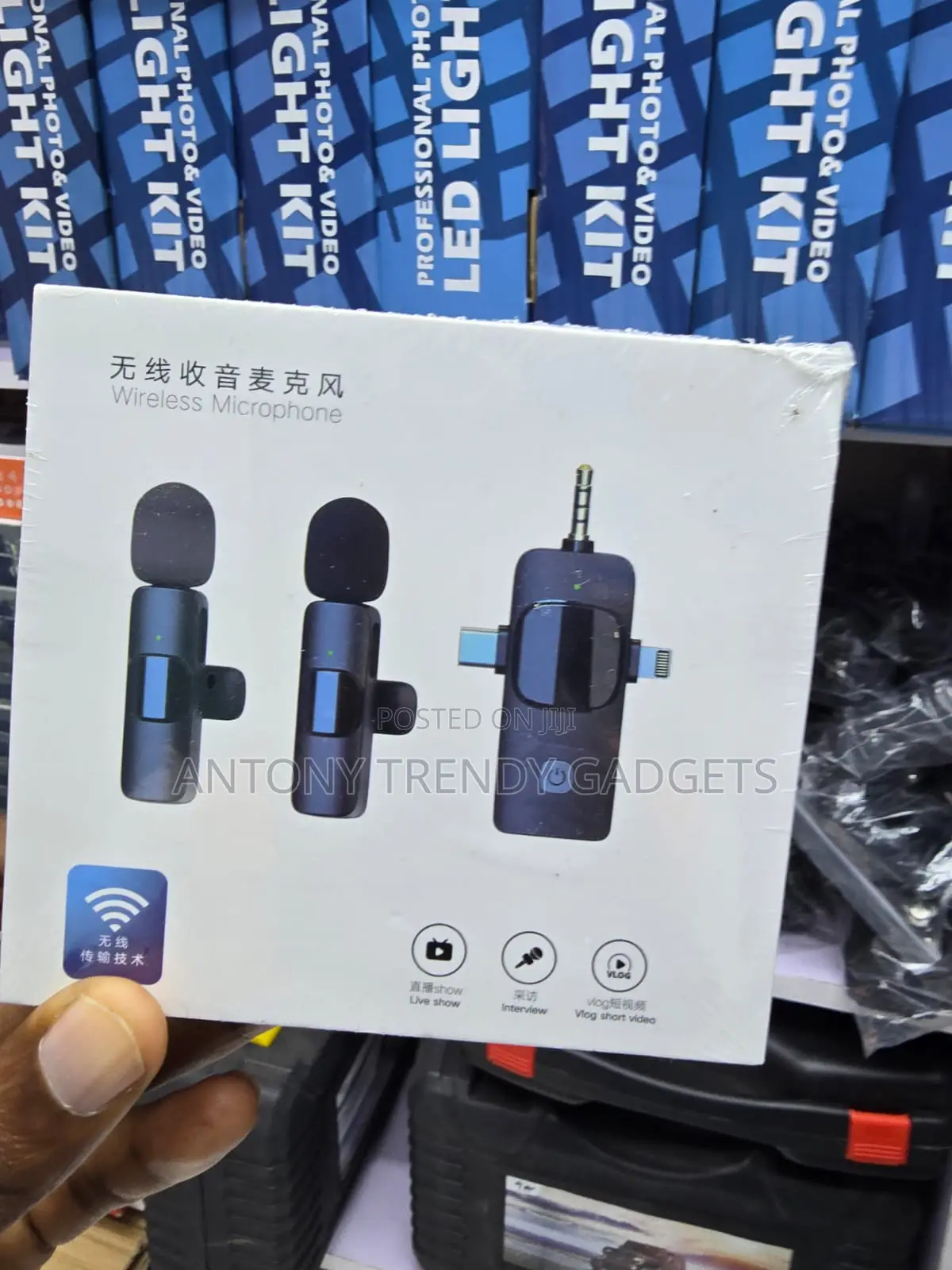 2.4ghz Dual Wireless Mic For Vlogging Interviews Streaming