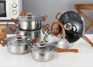 12 Pieces Stainless Cookware With Kettle