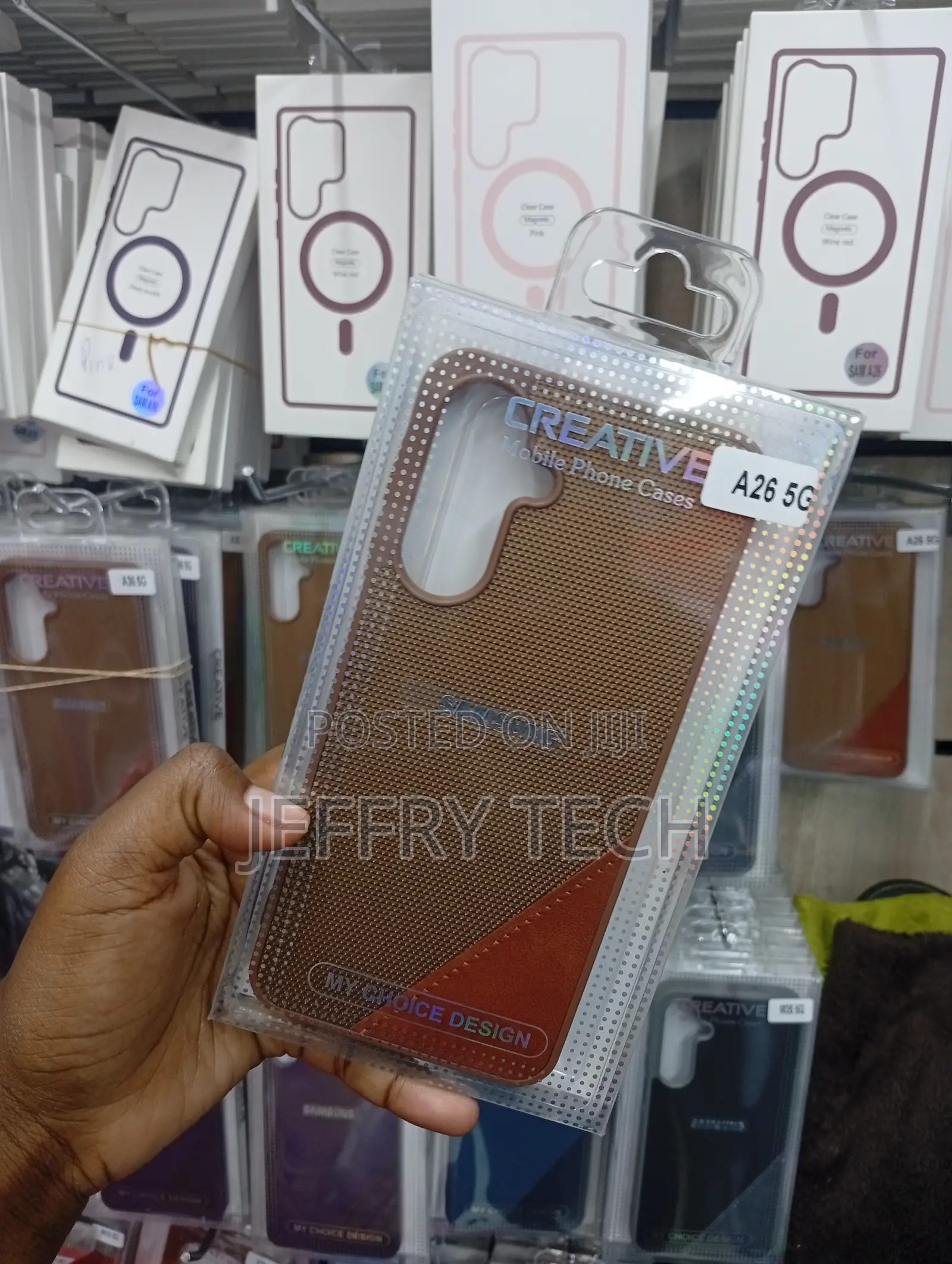 Samsung Galaxy A26 Brown Leather-Like Back Cover