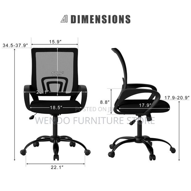 Office Chairs Swivel Fabric Clerical Mesh Office Chairs - thumbnail 3