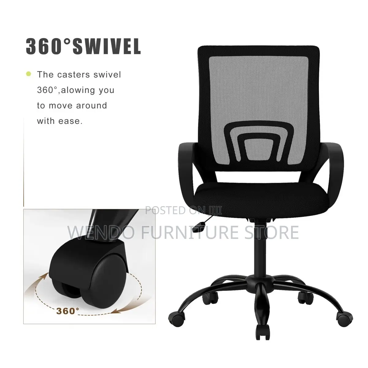 Office Chairs Swivel Fabric Clerical Mesh Office Chairs
