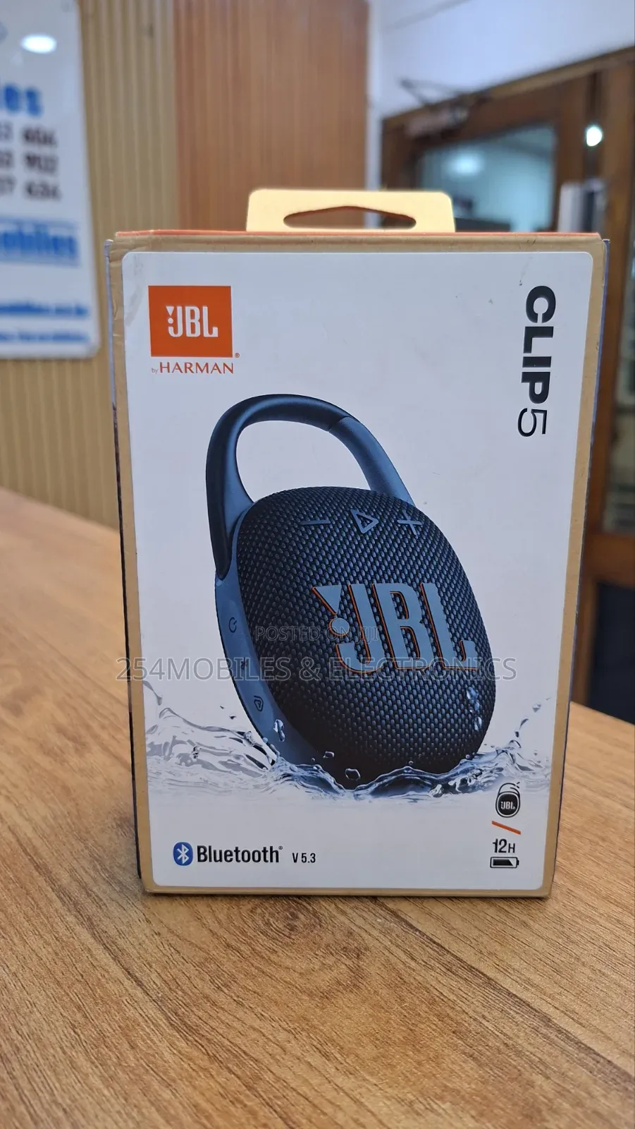 JBL Clip5 Bluetooth Portable Waterproof Speaker, 7w