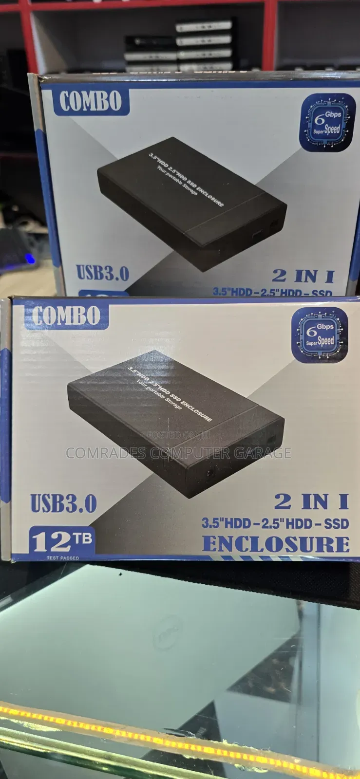 2 in 1 Desktop HDD Enclosure Usb 3.0 Supports Up to 12 Tb