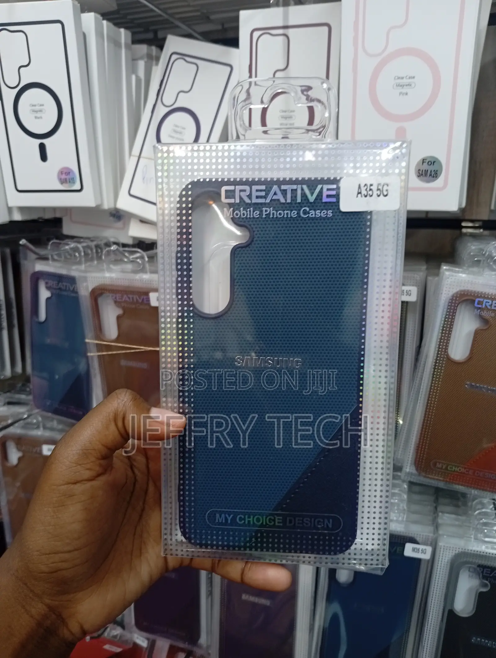 Samsung A35 5g Blue, Textured Design Cover