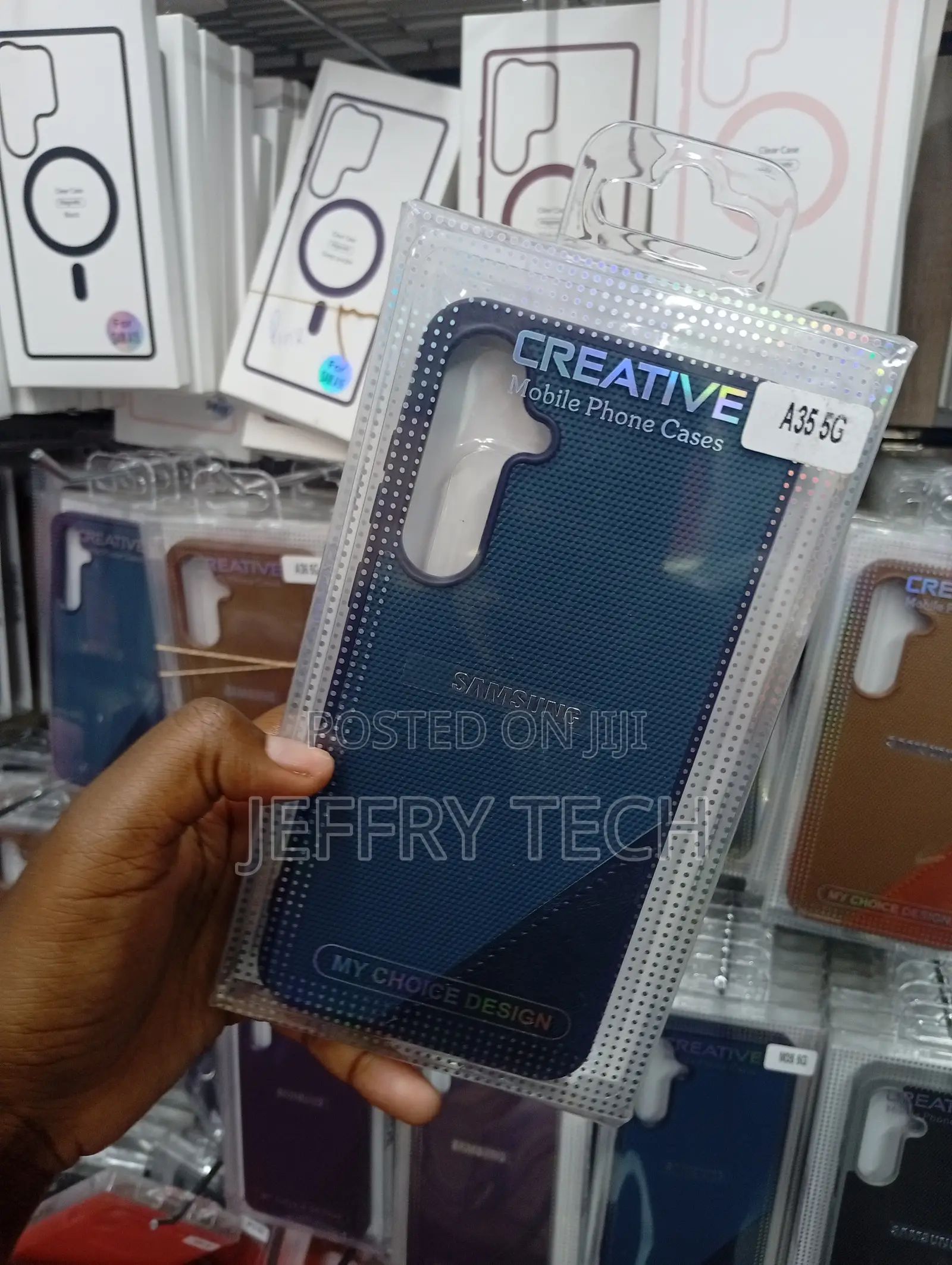 Samsung A35 5g Blue, Textured Design Cover