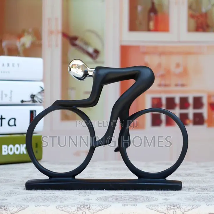 Modern Cyclist Figurine Decor