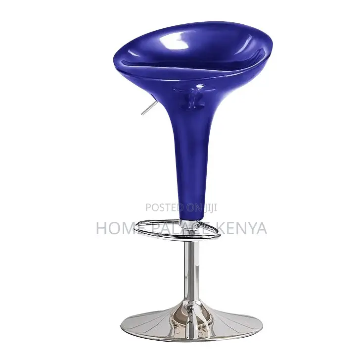 Counter Stool Blue Lift-Up High Stool Chair