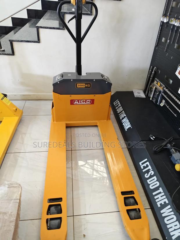 Aico Semi-Electric Pallet Truck , 300kg Load Capacity