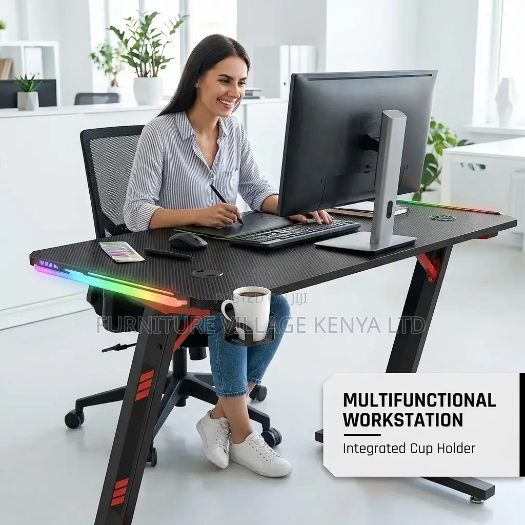 Gaming Desk With Led Lights