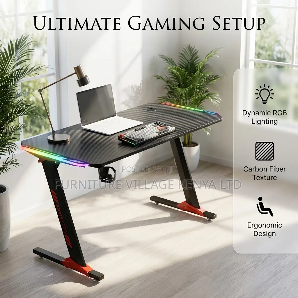 Gaming Desk With Led Lights