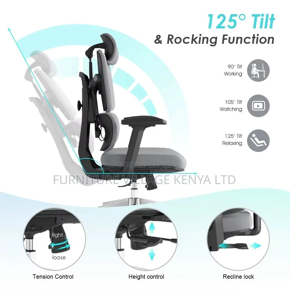 Orthopedic Full Fabric Swivel Seat.