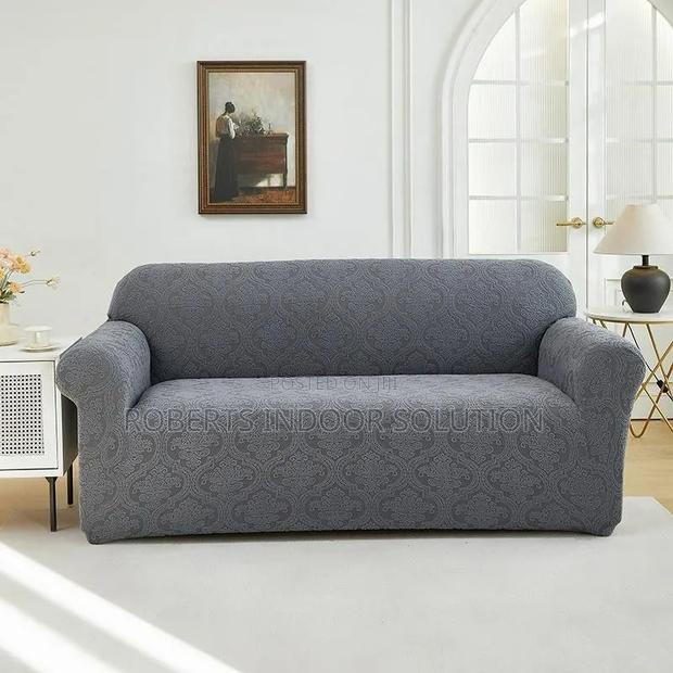 Gray Patterned Slipcover