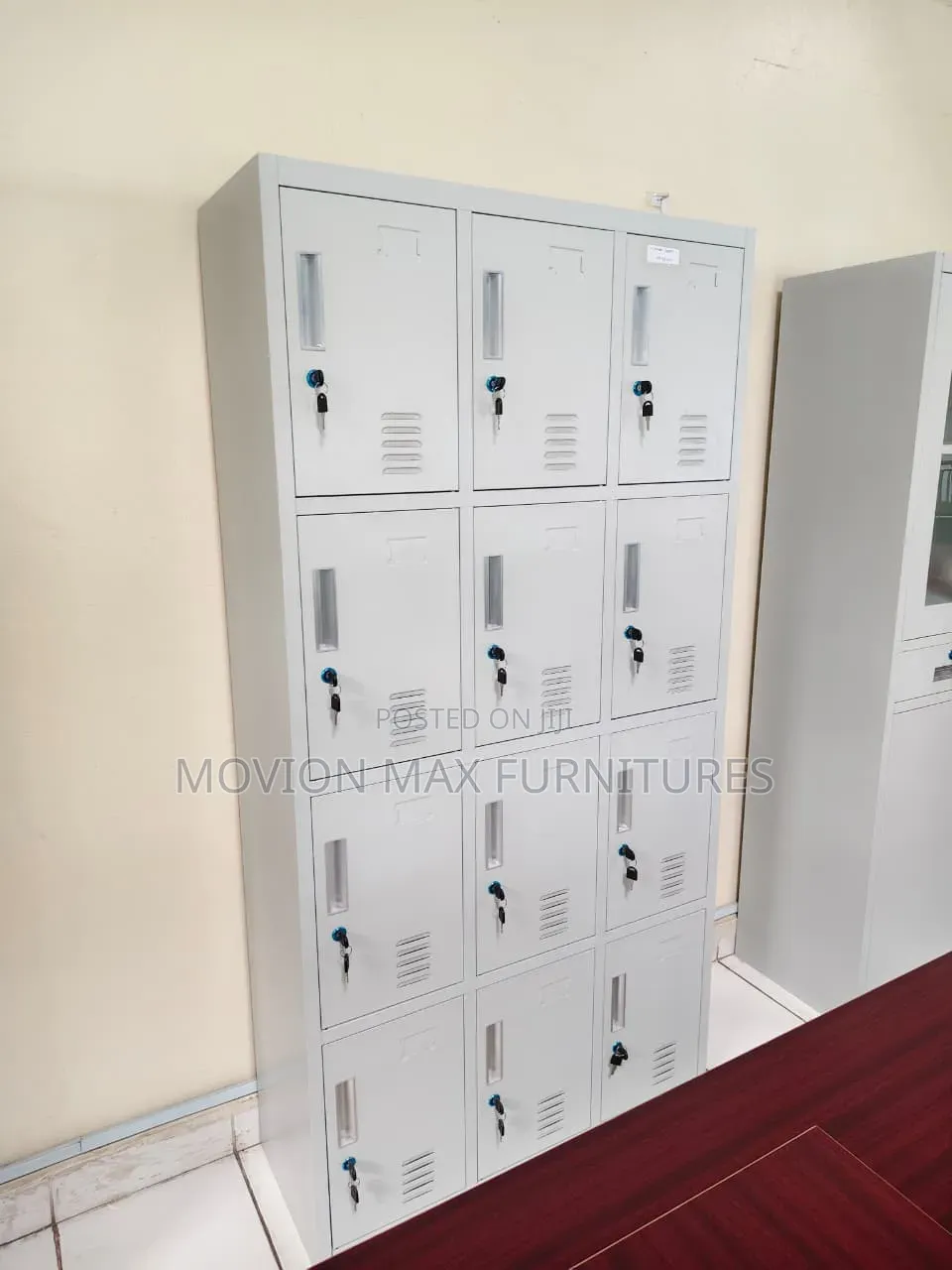 12 Door Lockable Cabinet