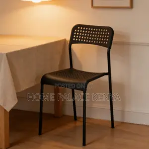 Home Chair: Metal Legs Dining Chair With Durable Powder-Coated Finish