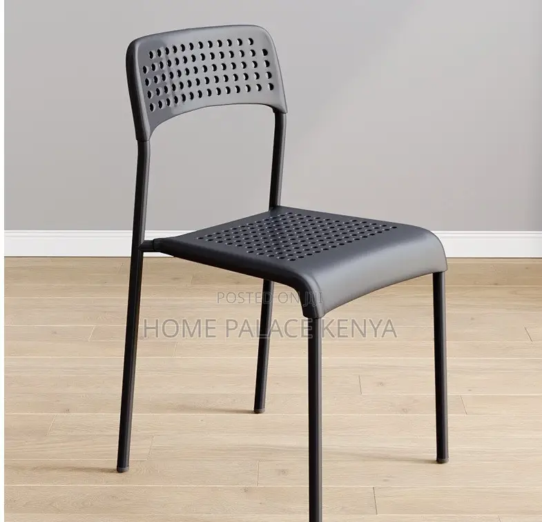 Home Chair: Metal Legs Dining Chair With Durable Powder-Coated Finish