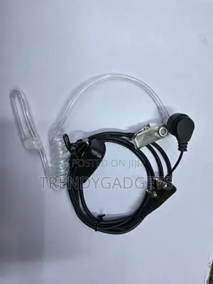 Fbi Walkie Talkie Earpiece 2 Pin Radio Headset With PTT