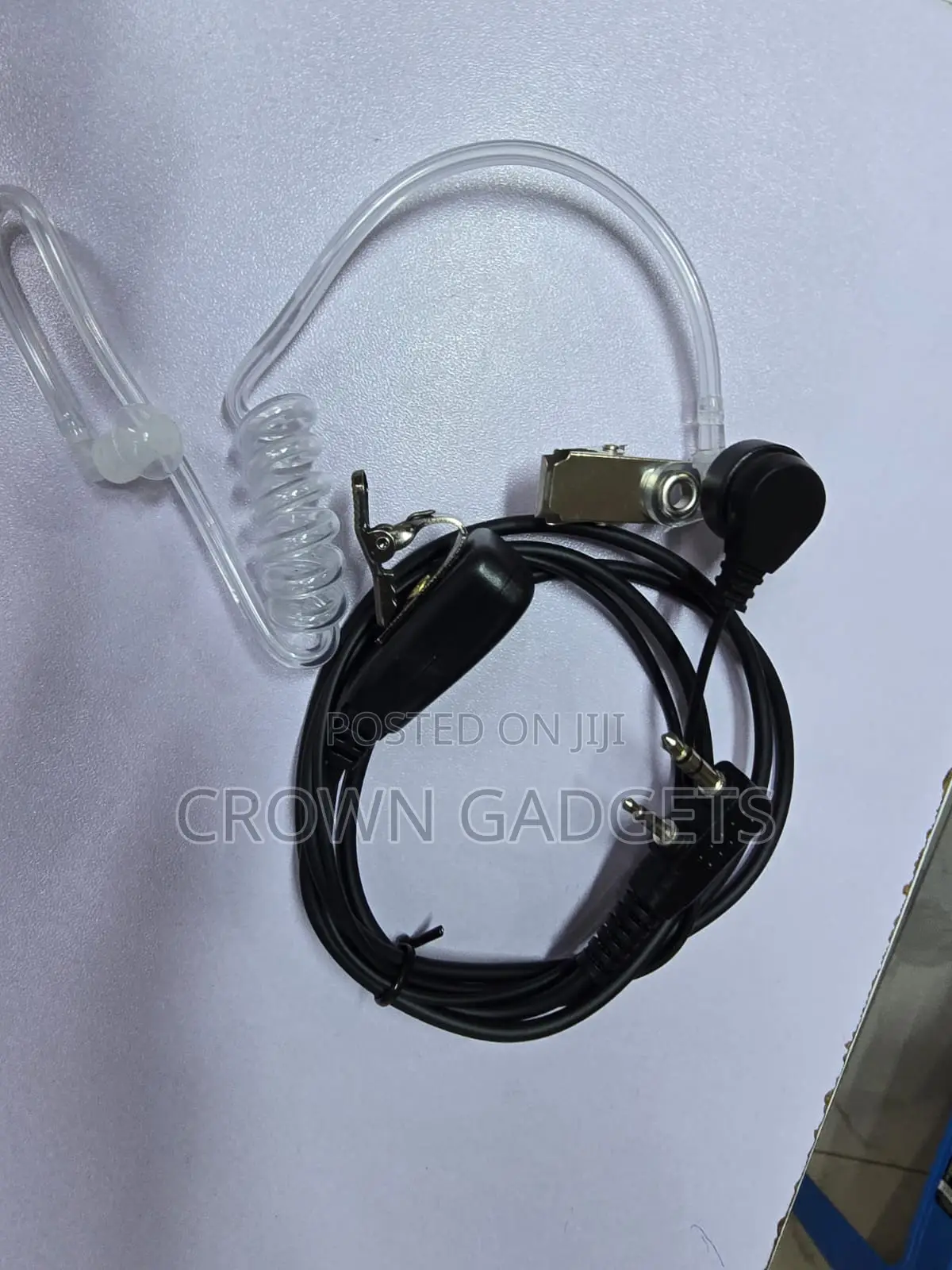 Clear Acoustic Tube Radio Earpiece for Professional Communication