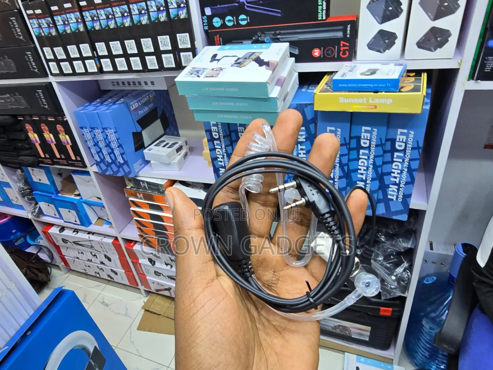 Clear Acoustic Tube Radio Earpiece for Professional Communication