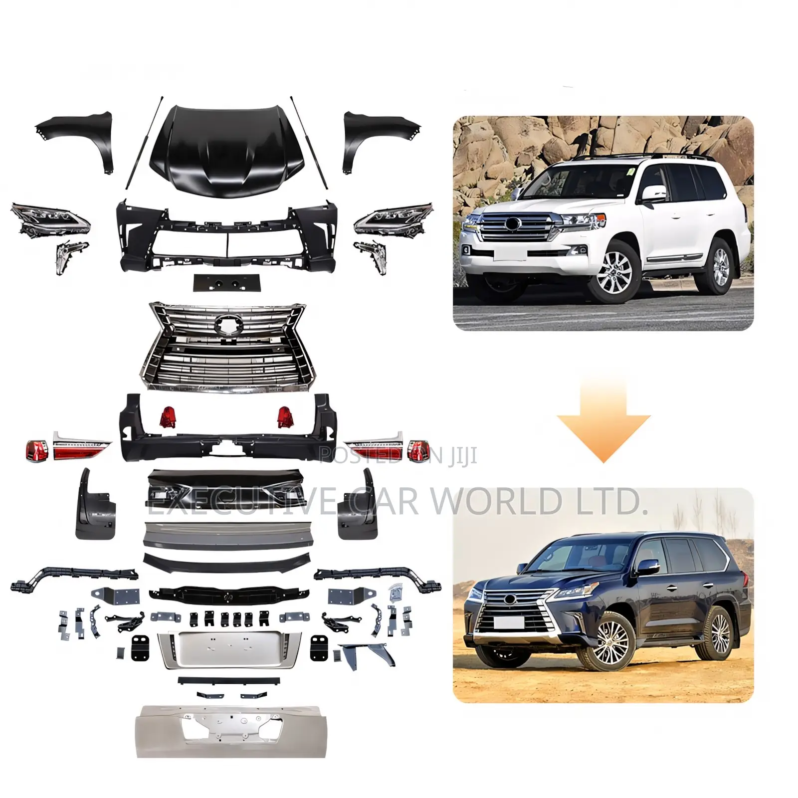 Toyota Land Cruiser 200 To Lexus Lx570 Conversion Kit