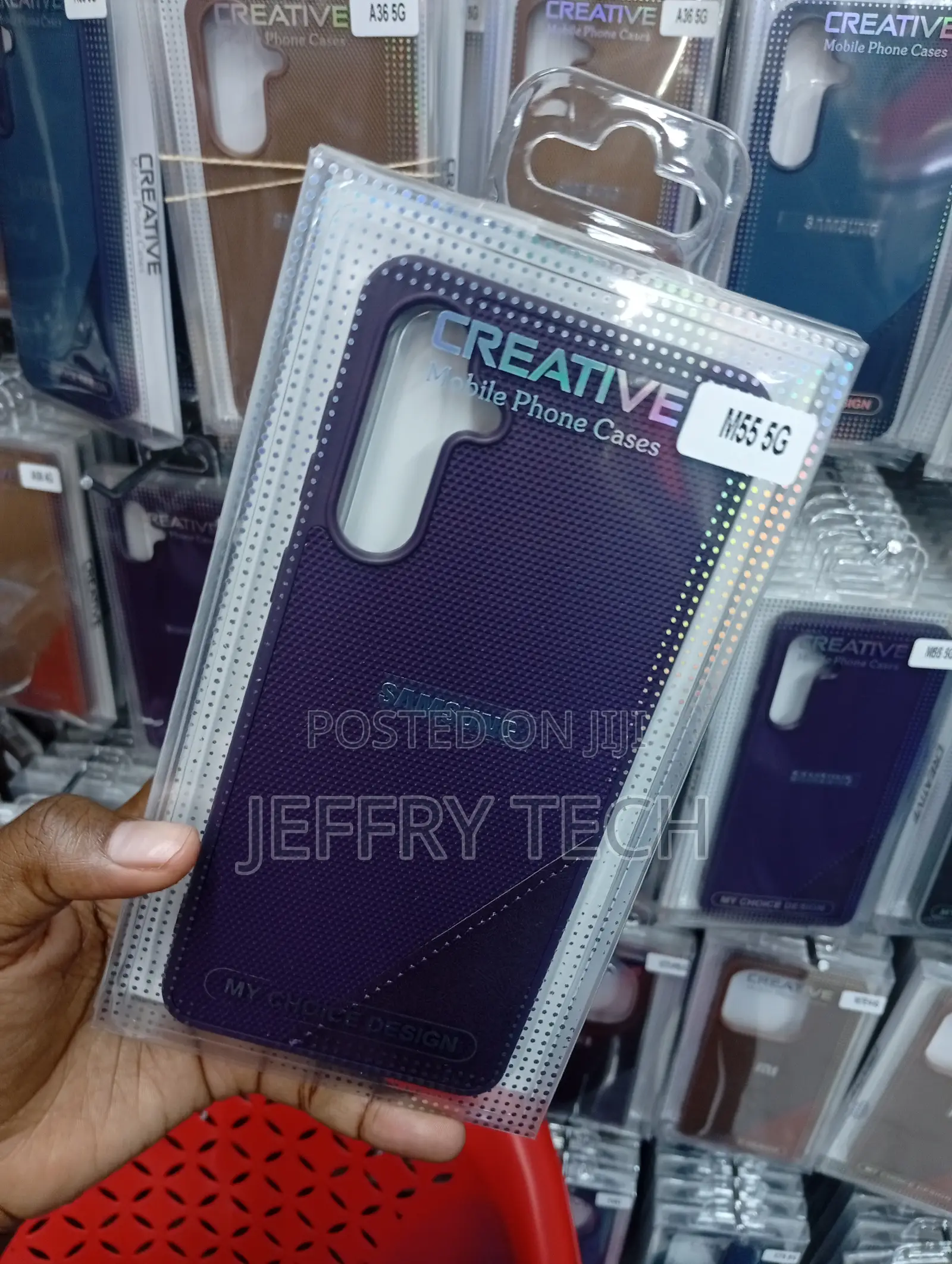 Samsung Galaxy M55 5g Vertical Camera Island Opening-Deep Blue