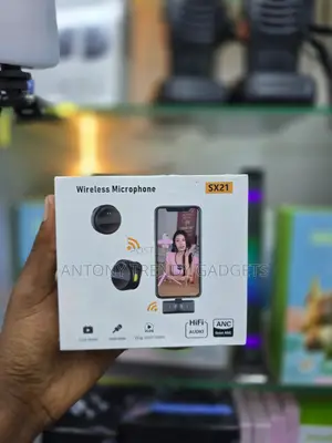 Sx21 Lapel Wireless Microphone for iPhone Android Camera