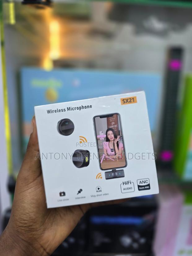 Sx21 Lapel Wireless Microphone for iPhone Android Camera - thumbnail 2