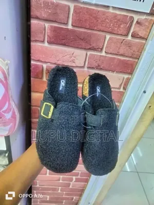 Fur Clogs Brown Size 37-42