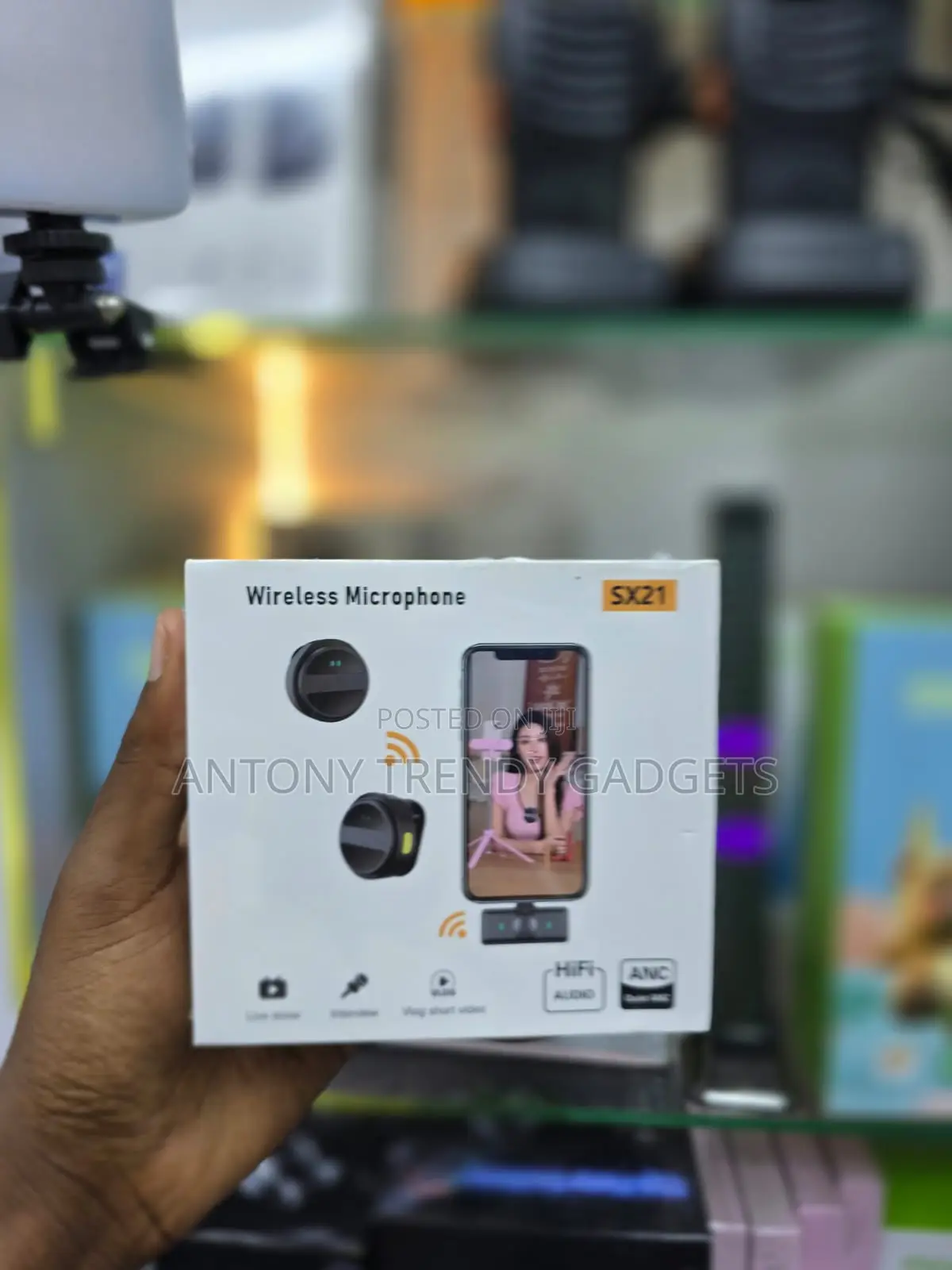Sx21 Hifi Wireless Lavalier Mic for Vlogging Interviews