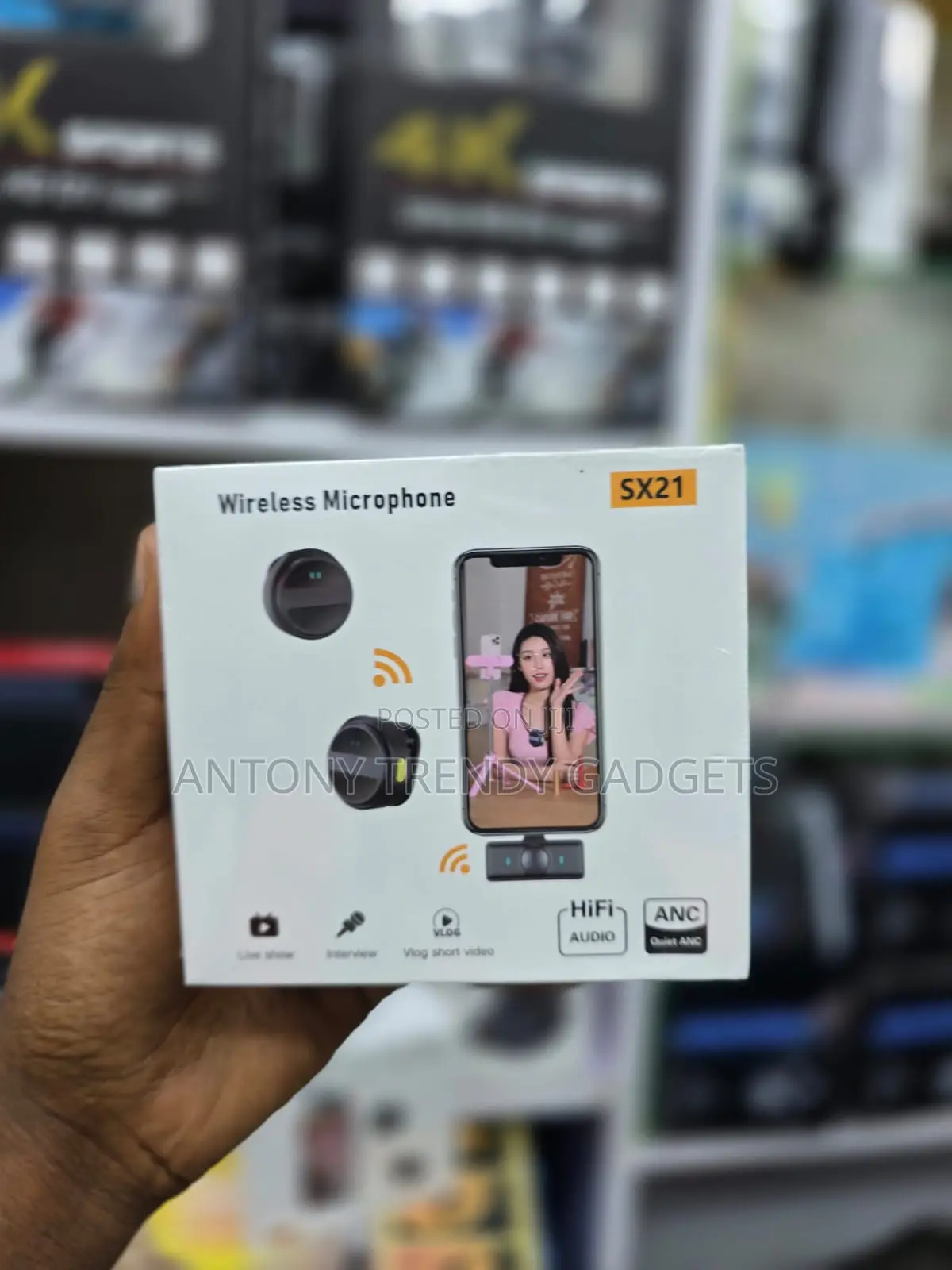 Sx21 Hifi Wireless Lavalier Mic for Vlogging Interviews