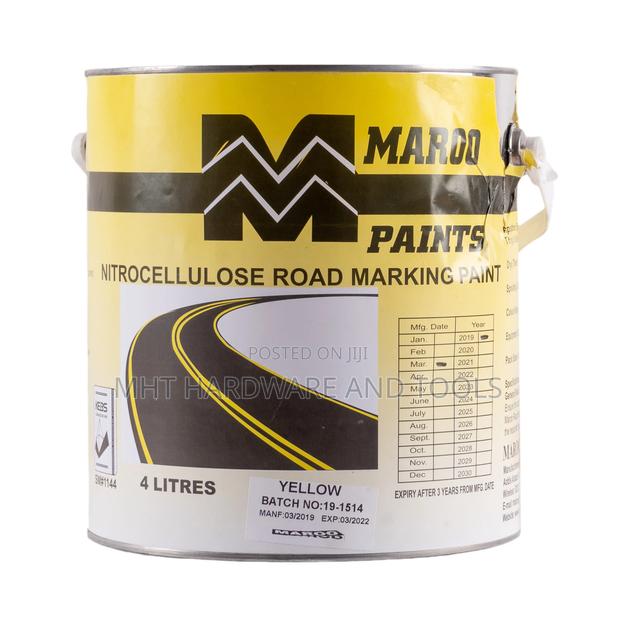 Road Marking Paint Yellow Maroo 4l