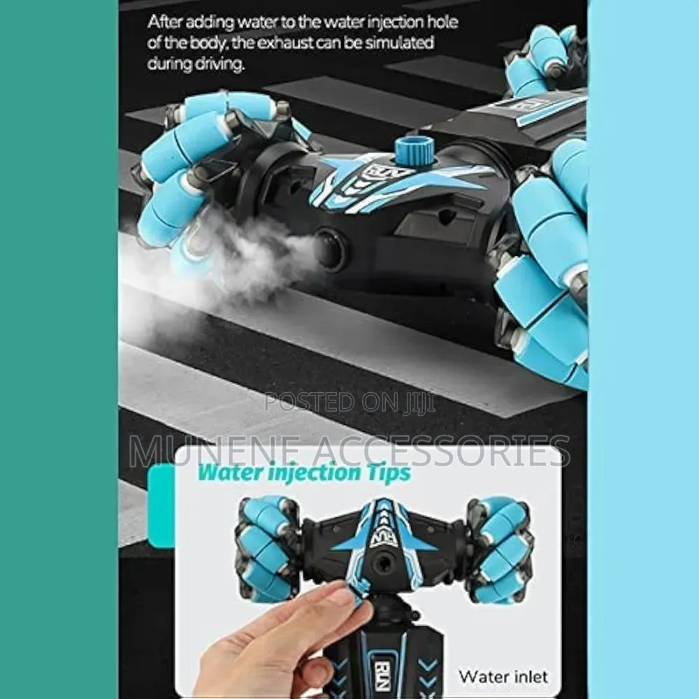 Gesture Sensing Rc Stunt Car With Light ,4wd Monster Truck 360° Flips