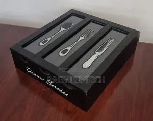 26x24x7cm Dinner Service 3 Compartment Cutlery Box Organizer