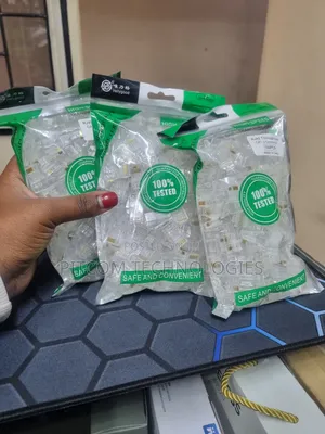Cat6 Rj45 Connectors 100 PCS Through Hole