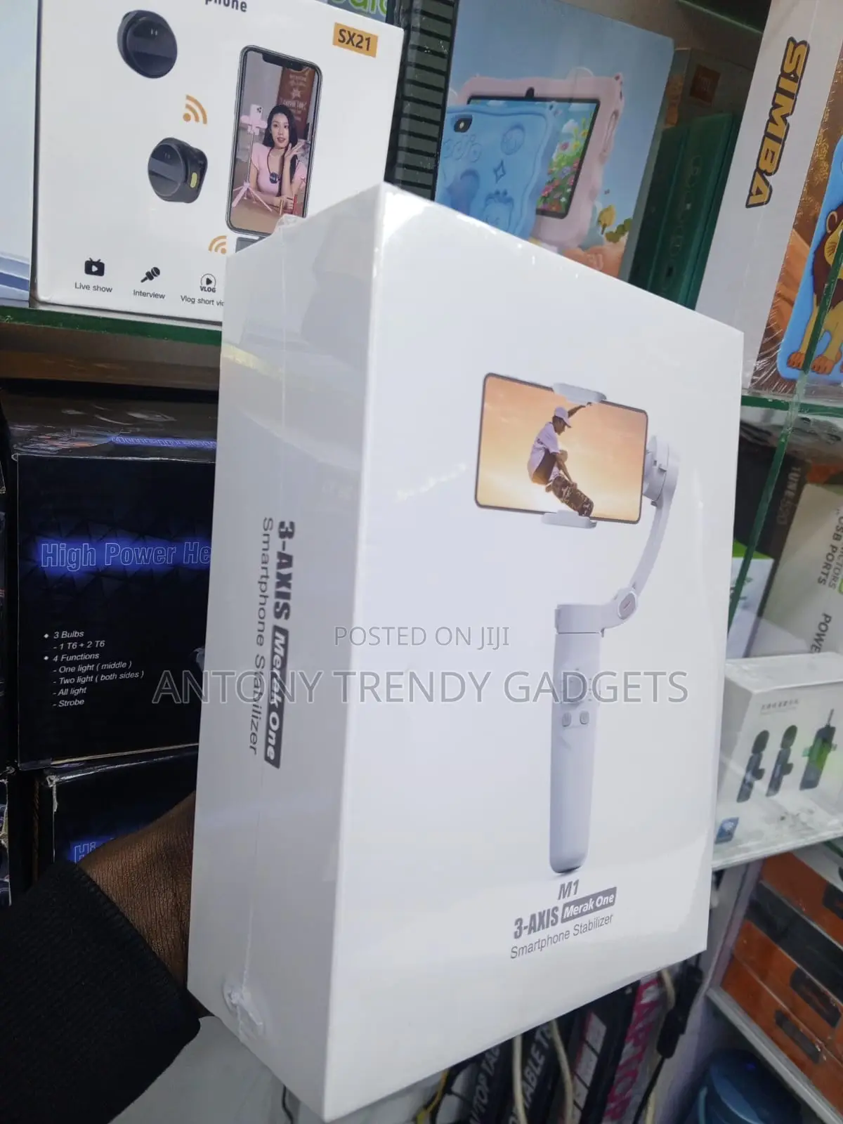 M1 3-Axis Smartphone Gimbal Stabilizer Foldable Handheld