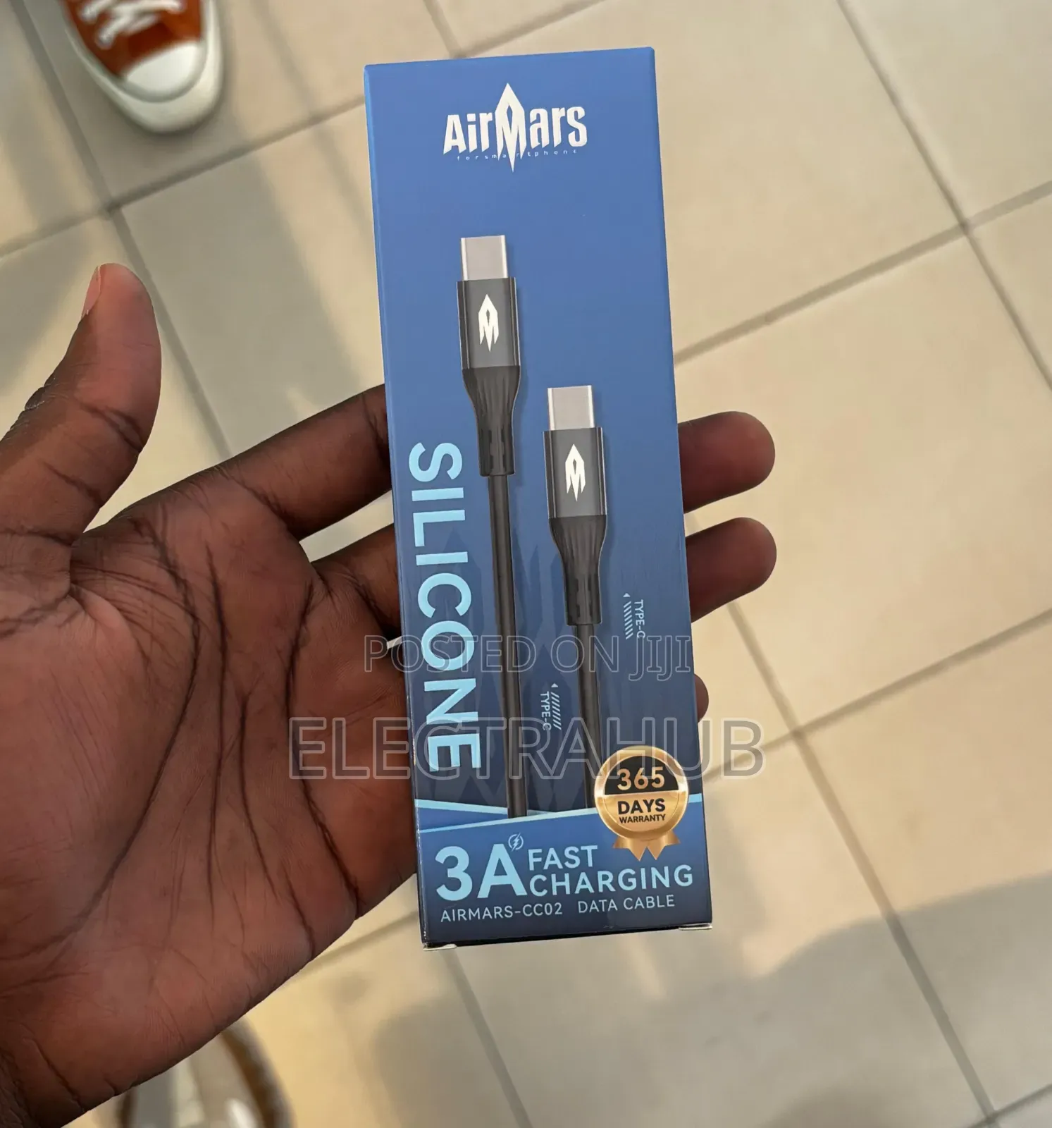 Airman’S Silcone 3a Fast Charging Cable Brand New Sealed