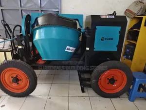 Heavy-Duty Concrete Mixer With a 500-Liter Drum Capacity