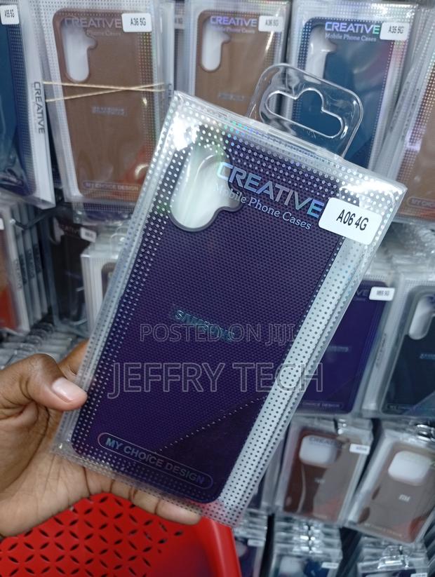 Samsung Galaxy A06 Dark Purple, Mesh-Textured Cover - thumbnail 2