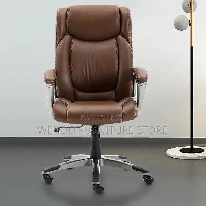 Office Chairs; Leather Executive Managers Adjustable Office Chairs