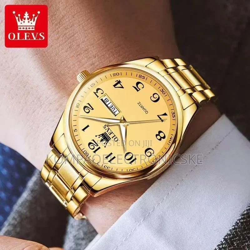 Olevs Auto Calendar Watches for Both Men Ladies Couples Sets