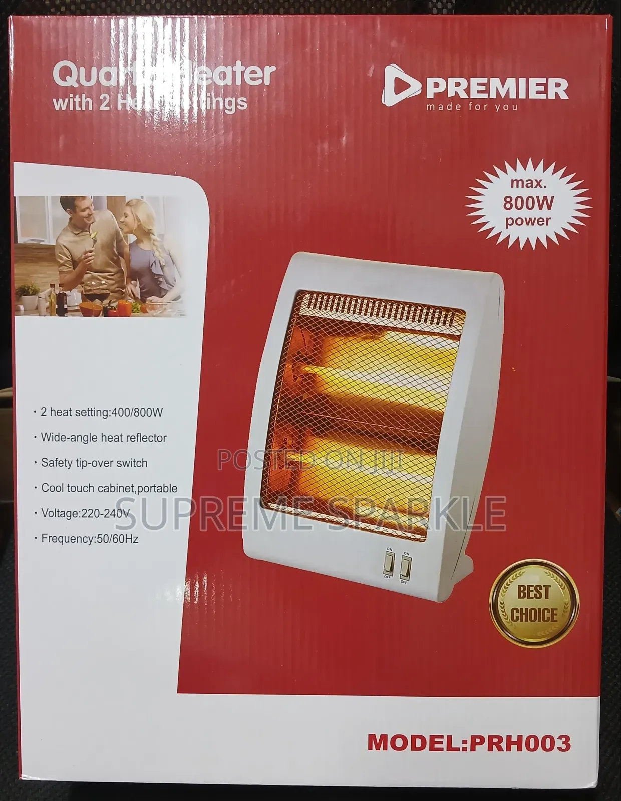 Electric Room Heater 800w.
