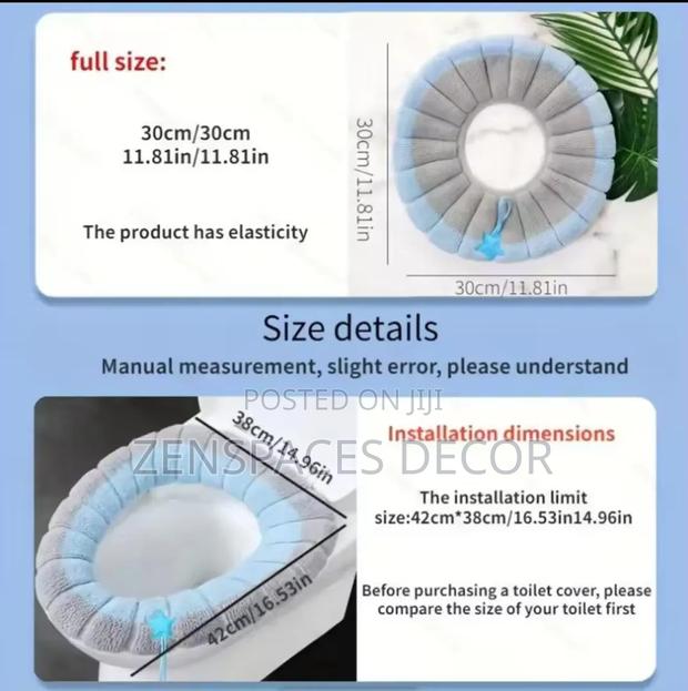 Universal Plush Toilet Seat Covers - thumbnail 3