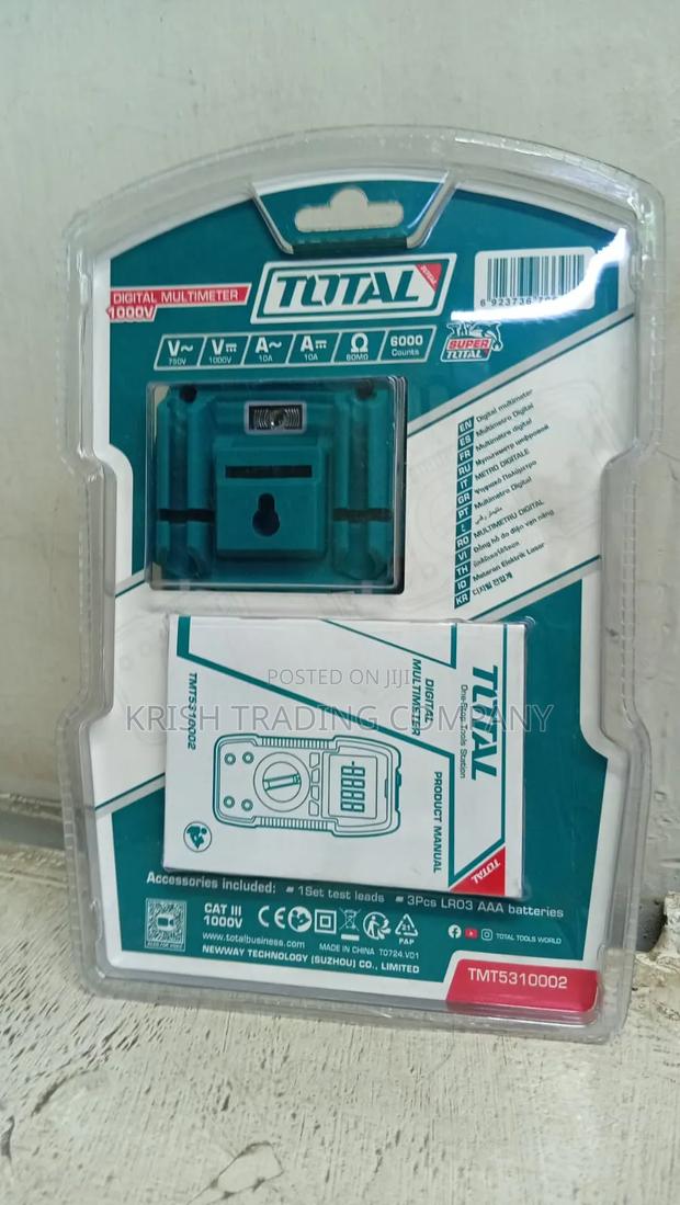 Total 1000v Digital Multimeter – Professional Electrical Tester - thumbnail 2
